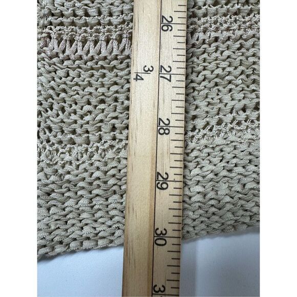 EDC Women’s Bohemian Knit Open Front Cardigan Tan Size S - Picture 10 of 14